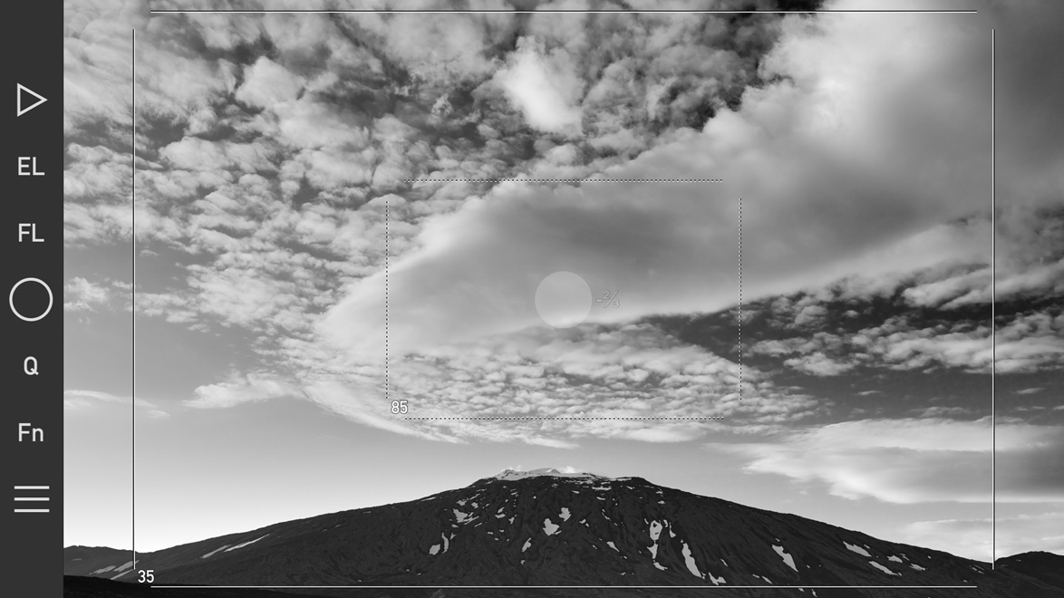 The new black & white mode and exposure compensation in action.